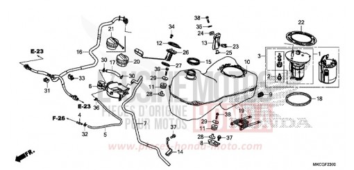 RESERVOIR A CARBURANT GL1800DAL de 2020